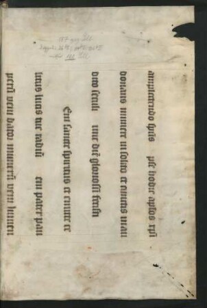 Lektionar, hier: Pfingstpredigt, Hymnus 'Veni sancte spiritus et emitte' (Anfang)