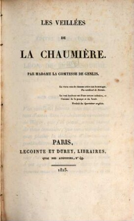 Les veillées de la chaumière