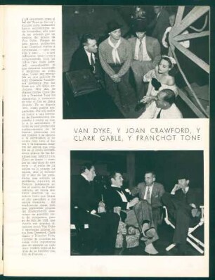 Van Dyke, y Joan Crawford, y Clark Gable, y Franchot Tone