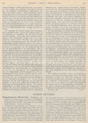 341-346 Kleine Kritiken