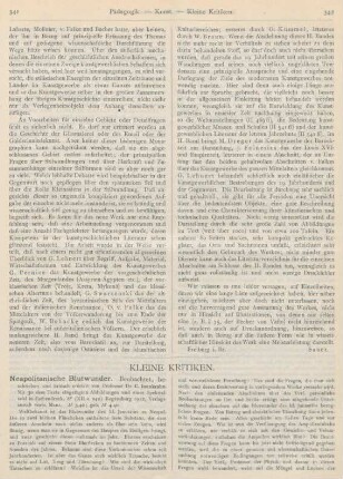 341-346 Kleine Kritiken