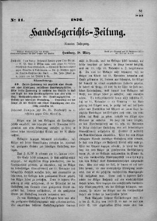 No. 11. 18. März 1876