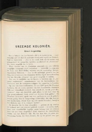 Vreemde Kolonien.