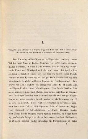Kong Christiern de förstes Norske historie 1448-1458 : Festskrift til universitetet i Kj/obenhavn ved dets firehundred-aarsfest i Juni 1879