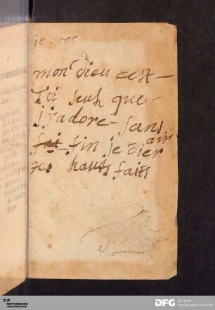 Vorsatz [mit handschriftlichen Notizen]