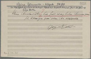 Nun freut euch lieben Christen gmein, Excerpts, Coro, LüdD p.448 - BSB Mus.N. 119,115 : Kleine Choralmotette "Nun freut euch, lieben Christen gmein" // für 4stimmigen gemischten Chor a cappella // Hugo Distler.