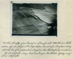 Foto zu Übungszwecken für die Verbindung der Infanterie mit Fliegern (Luftbild)