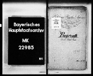 Volksschulwesen: Bayreuth. Lokal-Schulfonds.