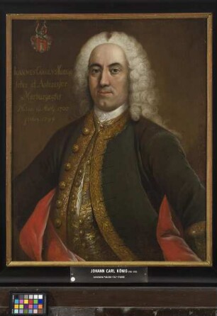 Bildnis des Johann Karl König, 1742-1749 Professor der Rechte in Marburg (1705-1753)