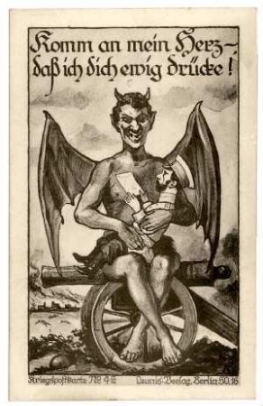 Kriegspostkarte Nr. 4a: Komm an mein Herz - ... (Kaiser von Rußland) (1 mit Zensurvermerk, verboten)
