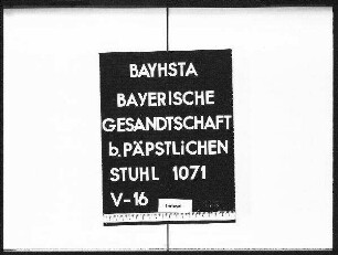 Schriftwechsel mit Freifrau von Falkenstein, geborene Freiin von Freyberg