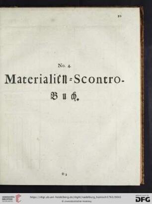 No. 4. Materialien = Scontro - Buch