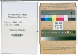 Entnazifizierung Heinrich Franzen , geb. 05.08.1889 (Gastwirt)
