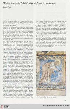 The paintings in St Gabriel’s Chapel, Canterbury Cathedral