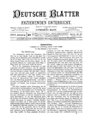 Geistesleben : Gedanken zur Umbildung unserer inneren Kultur