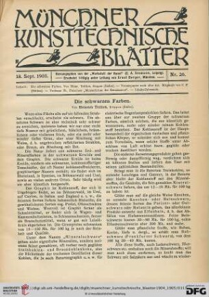 1: Die schwarzen Farben