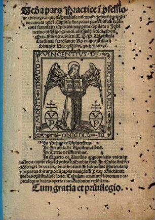... pars practice in chirurgia : Practica in arte chirurgica copiosa Joannis de Vigo ..., 1