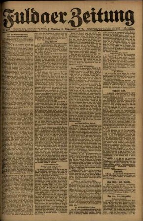 Ausgabe vom Montag, den 03. November 1919.