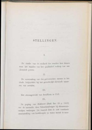 Stellingen.