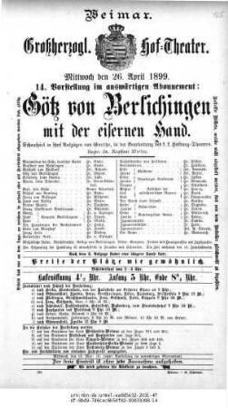 Götz von Berlichingen mit der eisernen Hand
