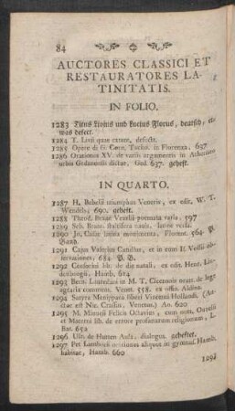 Auctores Classici et Restauratores Latinitatis