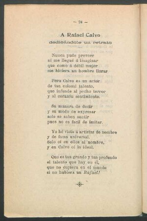 A Rafael Calvo : dedicándole un retrato