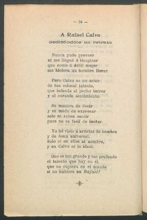 A Rafael Calvo : dedicándole un retrato