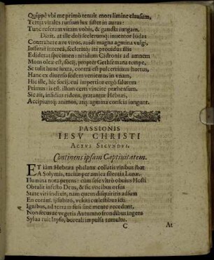 Actus Secundus. Continens ipsam Captiuitatem.