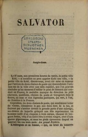 Salvator : suite et fin des Mohicans de Paris, 1