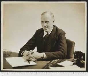Porträtaufnahme Sinclair Lewis