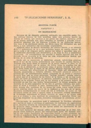 Capítulo I - Un manuscrito