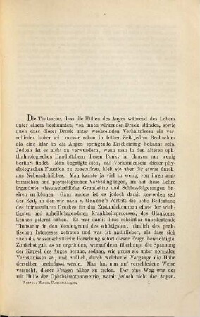 Manometrische Untersuchungen über den intraocularen Druck und dessen Beeinflussung durch Atropin und Eserin