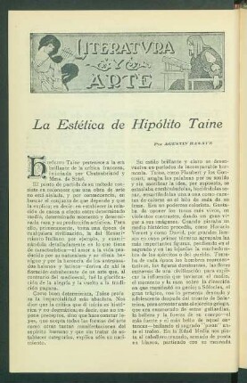 Literatura y Arte