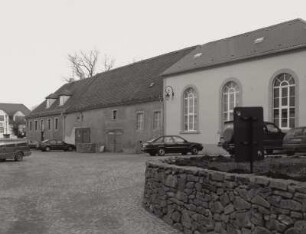 Adams Gasthof : Moritzburg, Markt 9, Adams Gasthof, linkes Seitengebäude, Hofansicht