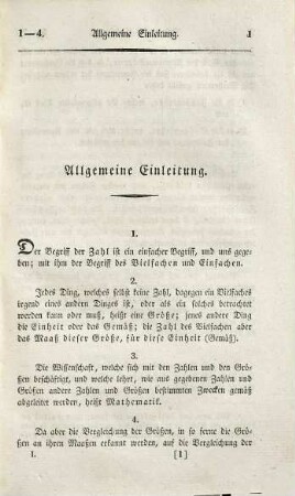 Lehrbuch der niedern Analysis, Erster Theil. Arithmetik und Algebra enthaltend