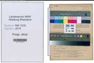 Entnazifizierung Jakob Pungs , geb. 04.02.1908 ()