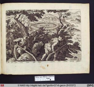 Entenjagd mit Gewehren