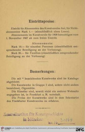 Eintrittspreise