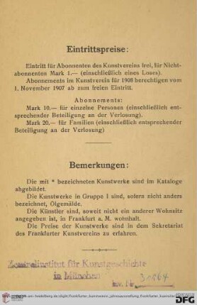 Eintrittspreise