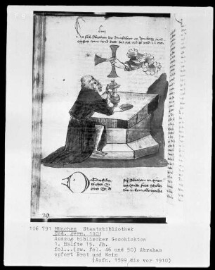 Auszug biblischer Geschichten — Abraham opfert Brot und Wein