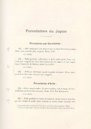 Porcelaines du Japon
