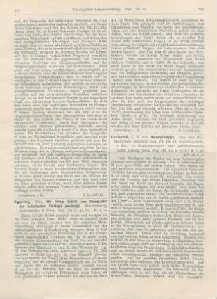 273-274 [Rezension] Eggeling, Otto, Die heilige Schrift vom Standpunkte der ästhetischen Theologie gewürdigt