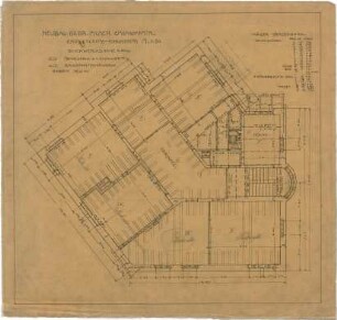 Billing, Hermann; Karlsruhe, Eisenlohrstr. / Bunsenstr. 22; Haus Muser - Grundriss EG