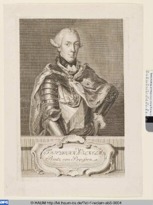 Friedrich Wilhelm II. von Preußen als Prinz