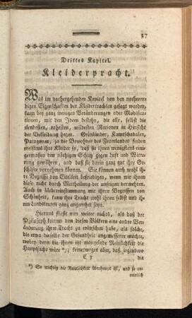 Drittes Kapitel. Kleiderpracht