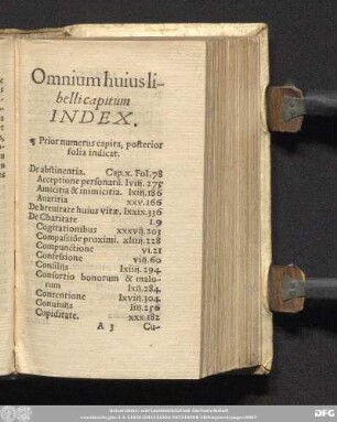 Omnium huius libelli capitum Index.