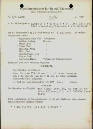 Nothelfer, Alois