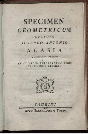 Specimen Geometricum