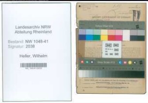 Entnazifizierung Wilhelm Heller , geb. 24.02.1890 (Polizist)