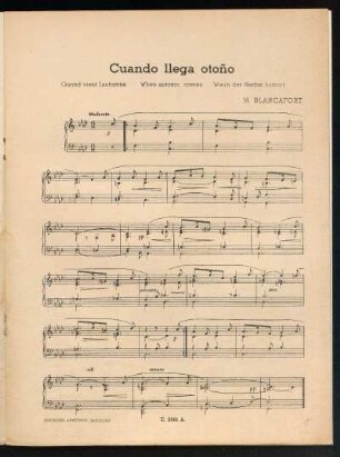 Cuando llega otoño : Quand vient l'automne - When automn comes - Wenn der Herbst kommt